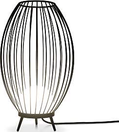 PACO HOME Stehlampe "AUZZURRA", grau, Ø 