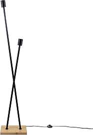 PACO HOME Stehlampe "IKS", schwarz, 2,