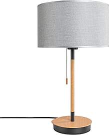 Paco Home Tischlampe Schlafzimmer Stoffschirmlampe 