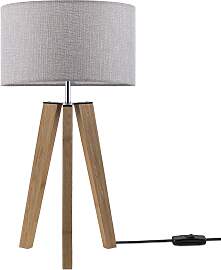 PACO HOME Tischleuchte "Canvas uni