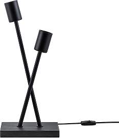 PACO HOME Tischleuchte "IKS", schwarz,