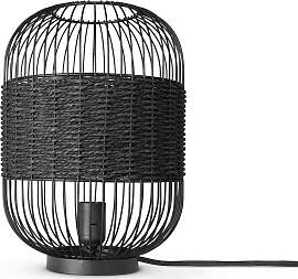 PACO HOME Tischleuchte "PUCA", schwarz,