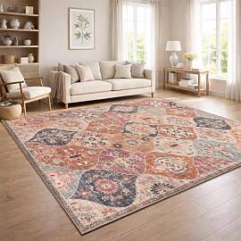 Paco Home Vintage Teppich Läufer Kurzflor Boho