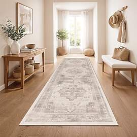 Paco Home Vintage Teppich Läufer Kurzflor Boho