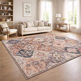 Paco Home Vintage Teppich Läufer Kurzflor Boho
