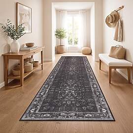 Paco Home Vintage Teppich Läufer Kurzflor Boho