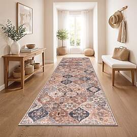 Paco Home Vintage Teppich Läufer Kurzflor Boho