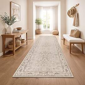 Paco Home Vintage Teppich Läufer Kurzflor Boho