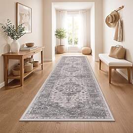Paco Home Vintage Teppich Läufer Kurzflor Boho