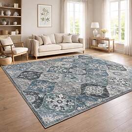 Paco Home Vintage Wohnzimmerteppich Kurzflor Boho