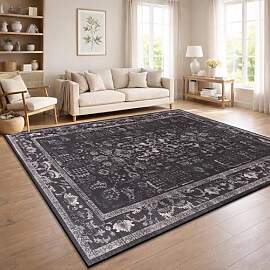 Paco Home Vintage Wohnzimmerteppich Kurzflor Boho