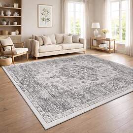 Paco Home Vintage Wohnzimmerteppich Kurzflor Boho