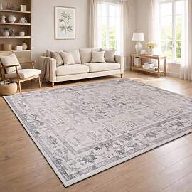 Paco Home Vintage Wohnzimmerteppich Kurzflor Boho
