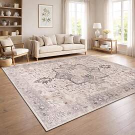 Paco Home Vintage Wohnzimmerteppich Kurzflor Boho