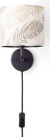 PACO HOME Wandleuchte "LUCA", schwarz,
