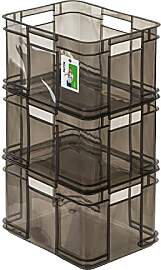 PAFEN 3x Euro Stapelbox 16l - 35 x 27 x 21 cm -