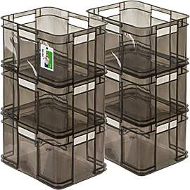 PAFEN 6x Euro Stapelbox 16l - 35 x 27 x 21 cm -