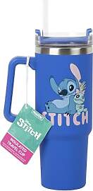 Paladone Disney Stitch-Thermobecher mit Strohhalm, 