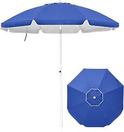 Palawano 1.6M Strandsonnenschirm mit Sandschraube, 