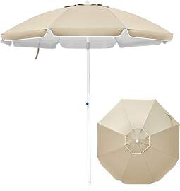 Palawano 1.8M Strandsonnenschirm mit Sandschraube, 