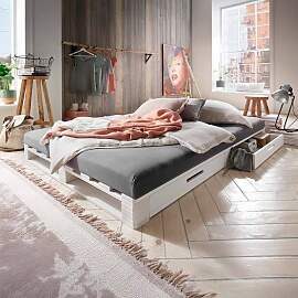 Palettenbett Bassa Kiefer Massivholz mit
