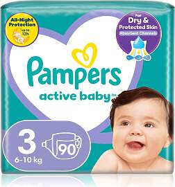 Pampers Active Baby Size 3 Einwegwindeln 6-10 kg