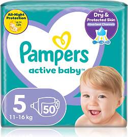 Pampers Active Baby Size 5 Einwegwindeln 11-16 kg