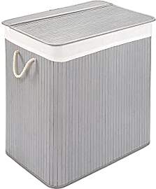 PANA®ECO Bambus Wäschekorb mit Deckel (72 L) • 