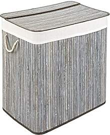 PANA®ECO Bambus Wäschekorb mit Deckel (72L) •