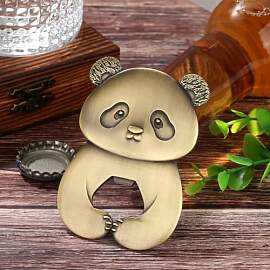 Panda Flaschenöffner, Premium Metall Bieröffner, 