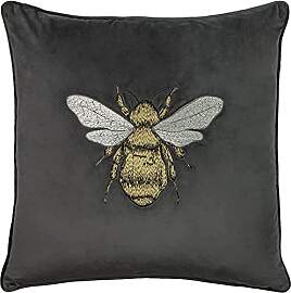 Paoletti Hortus Kissenbezug, Polyester, Charcoal