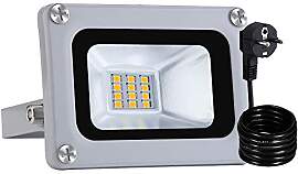 papasbox LED Strahler mit Stecker 10W LED Fluter