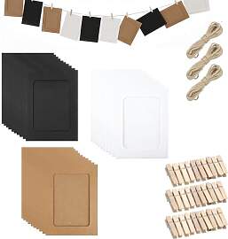Papier Bilderrahmen, 30 Stück Papier Fotorahmen,