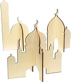 Papierdrachen 3 Verschiedene Holz Moscheen zum