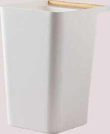 Papierkorb Aus Polypropylen Doria Weiss - Sklum