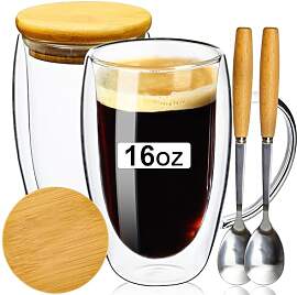 ParaCity Cappuccino Tassen 2er Set, 470ml Latte