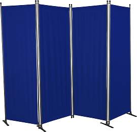 Paravent, blau, B:170cm H:165cm, Acryl, ANGERER
