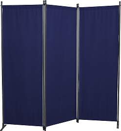 Paravent, blau, B:170cm H:165cm, Acryl, ANGERER