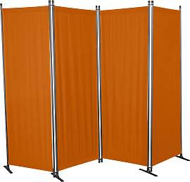 Paravent, orange (terracotta, orange), B:170cm