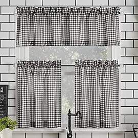 Parkham Farmhouse Plaid Semi-Sheer Gardinenstange