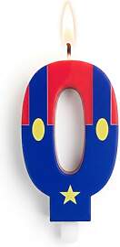ParPix Cartoon Geburtstagskerzen Zahlen 0, Rot