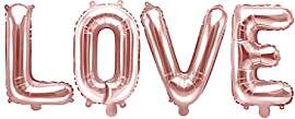 PartyDeco Folienballon Love 140x35cm Luftballon