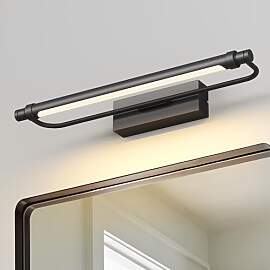 Pasoar LED Spiegelleuchte Schwarz 40CM Badleuchte