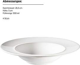 Pastateller Set, Steinzeug Unico