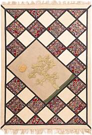 Patchwork Teppich - 200 x 135 cm - mehrfarbig