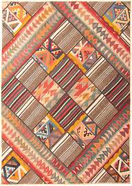 Patchwork Teppich 200 x 150 cm - mehrfarbig