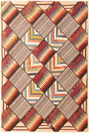 Patchwork Teppich 200 x 150 cm - mehrfarbig