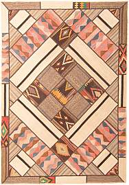 Patchwork Teppich 230 x 160 cm - mehrfarbig