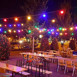 Patio Lichterkette Farbe 40m mit 48 LED