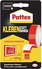 Pattex Kleben statt Bohren Klebeband, extra